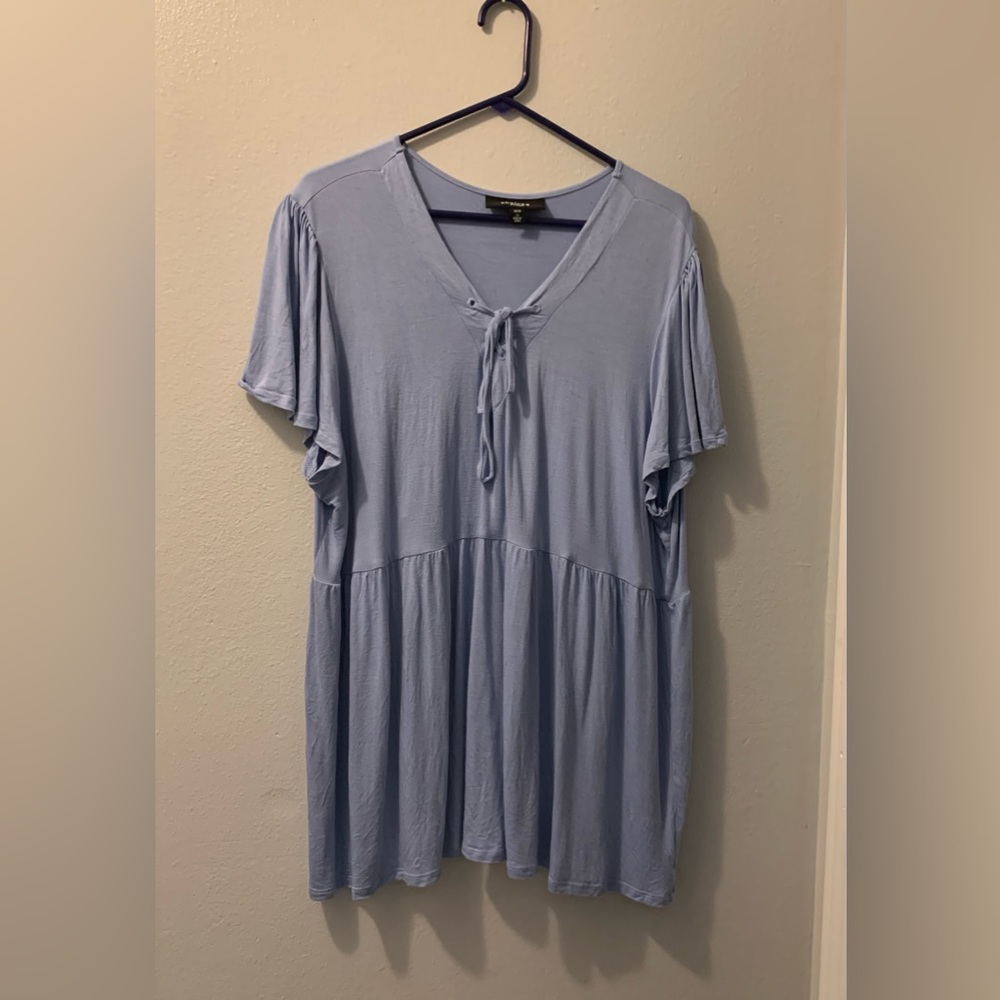 Chelsea Design Blue Top 3X